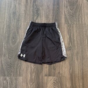 Under Armour Kids Black and Gray Shorts